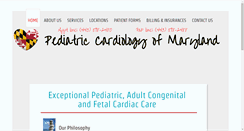 Desktop Screenshot of pediatriccardiologymd.com